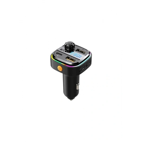 AFT-13 Wireless 3.1A 2xUSB TF Kartlı Type-C RGB Işıklı FM Transmitter