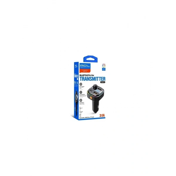 AFT-13 Wireless 3.1A 2xUSB TF Kartlı Type-C RGB Işıklı FM Transmitter