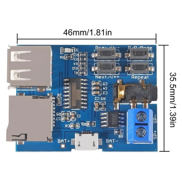 Amplifikatör Devresi Mono 3W / MP3 Çalar Devresi