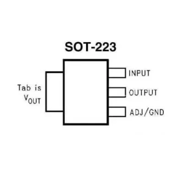 AMS1117 SMD 3.3V Voltaj Regülatörü - LM1117