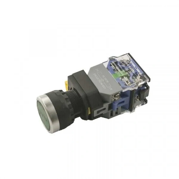 Anahtarlı Push Buton 6V Yeşil Işıklı YJ139-LA38