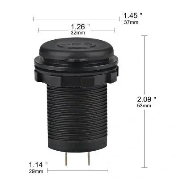 Araç Telefon Şarj Soketi 2li 5V 2.1A Beyaz