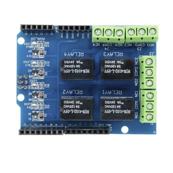 Arduino DC 3.3V 5V 4 Kanallı Röle Shield