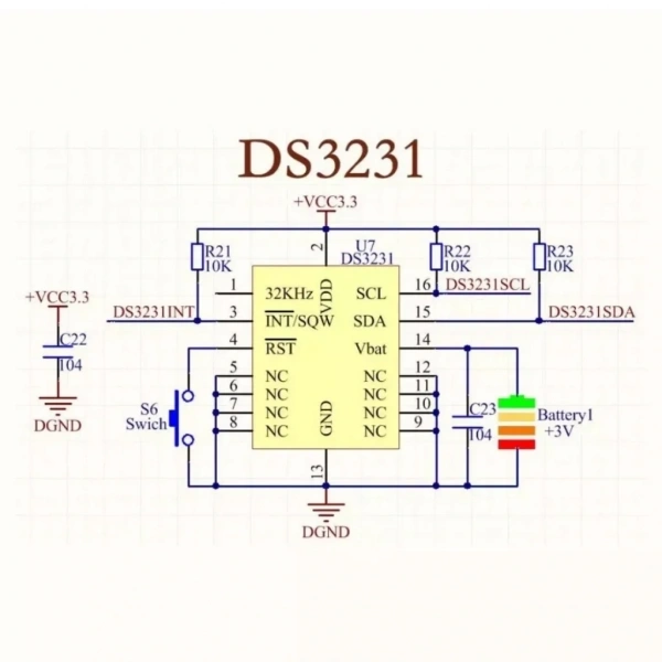 Arduino DS3231 Hassas RTC ve 24C32 Hafıza Modülü