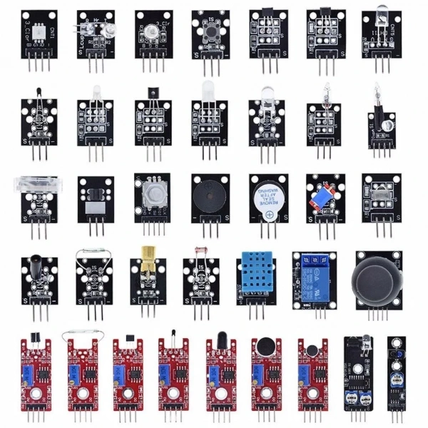 Arduino Uyumlu Sensör Modül Seti-Sensor Kit 37 Parça Plastik Kutulu