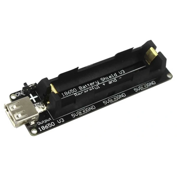 Arduino ve WEMOS ESP32 için Mikro USBli Lityum Batarya Şarj Shieldi V3
