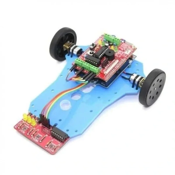 Arduline Çizgi İzleyen Robot Kiti montajlı