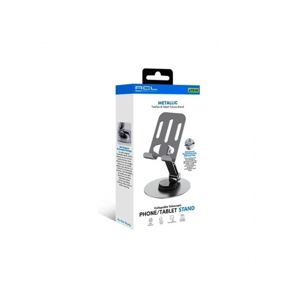 ATD-01 Metalik 360° Ayarlanabilir Telefon Tablet Tutucu Stand