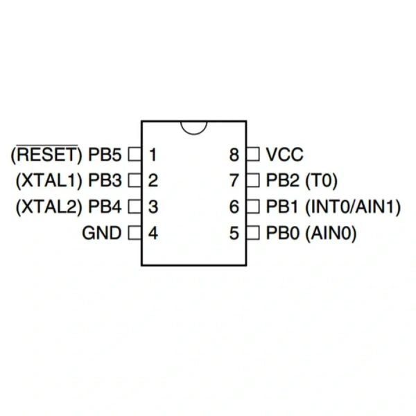 ATtiny11L-2PC 8-Bit 2MHz Mikrodenetleyici PDIP-8