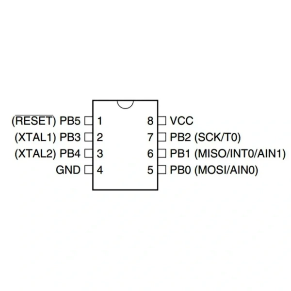 ATtiny12L-4SU SMD 8-Bit 4MHz Mikrodenetleyici SOIC-8