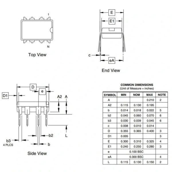 ATtiny85-20PU 8-Bit 20MHz Mikrodenetleyici DIP-8