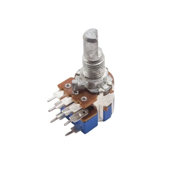 B503 50K 8-Pin Anahtarlı Stereo Potansiyometre