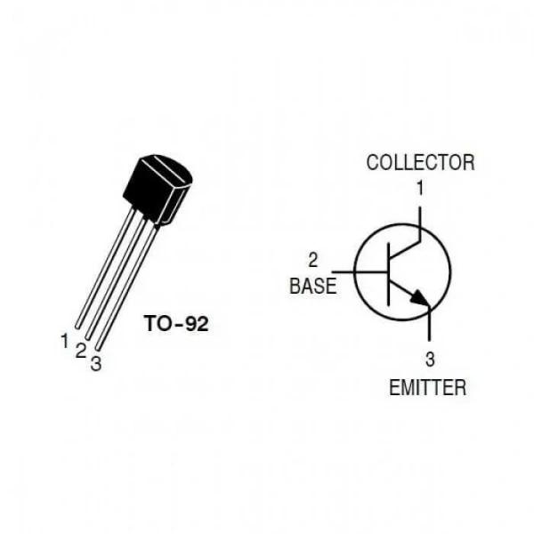 BC308 - TO92 PNP Transistör