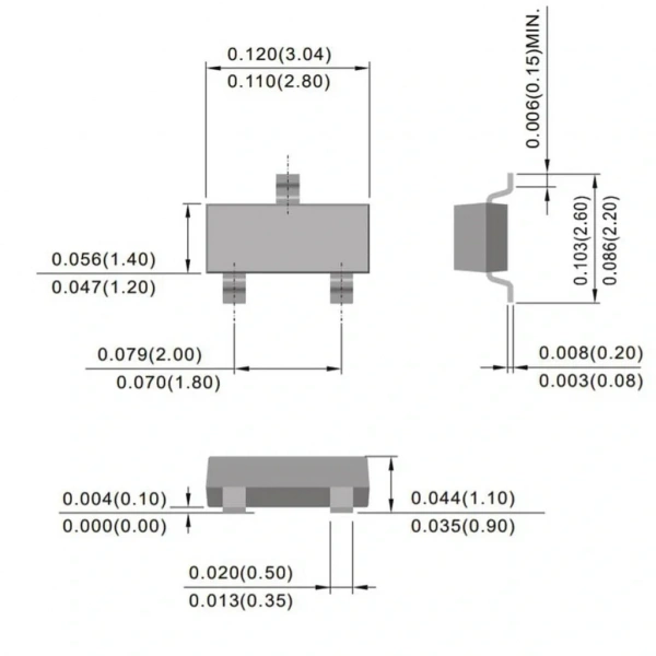 BC847 Transistör Npn Smd Sot-23