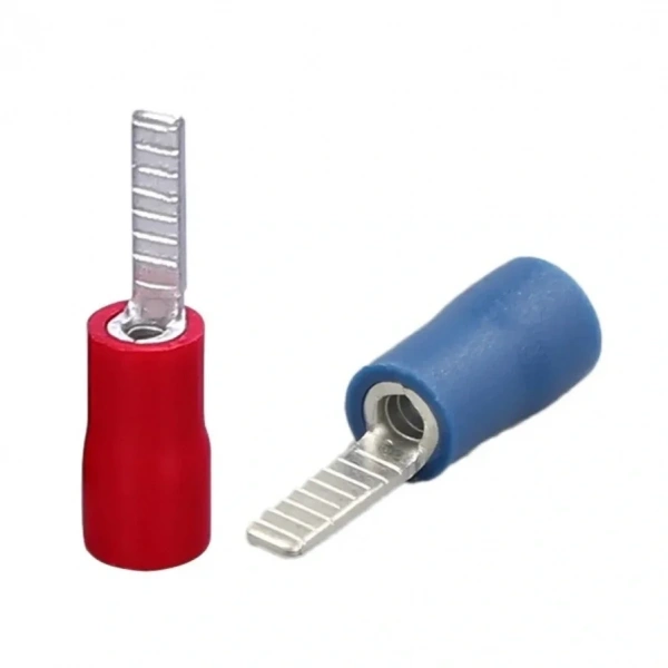 BIK-101 0.5-1.5mm2 Bıçak Tip Kablo Ucu Terminal Kırmızı 100 Adet