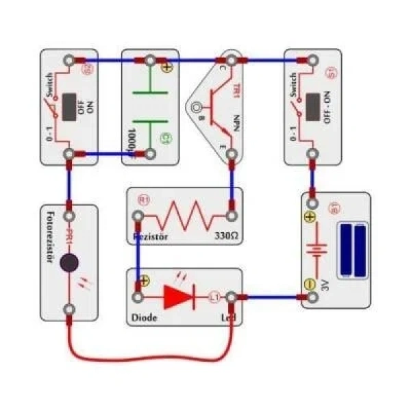Blok Devreler Elektronik Eğitim Seti - 135 Proje