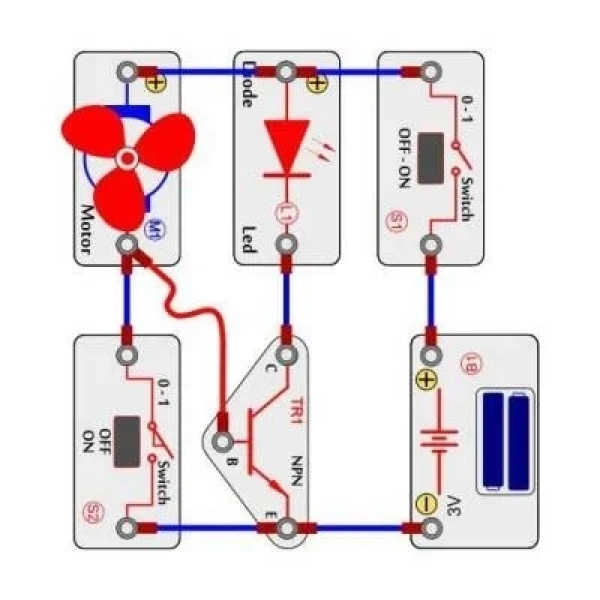 Blok Devreler Elektronik Eğitim Seti - 135 Proje
