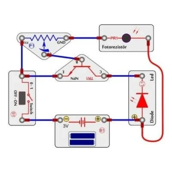 Blok Devreler Elektronik Eğitim Seti - 135 Proje