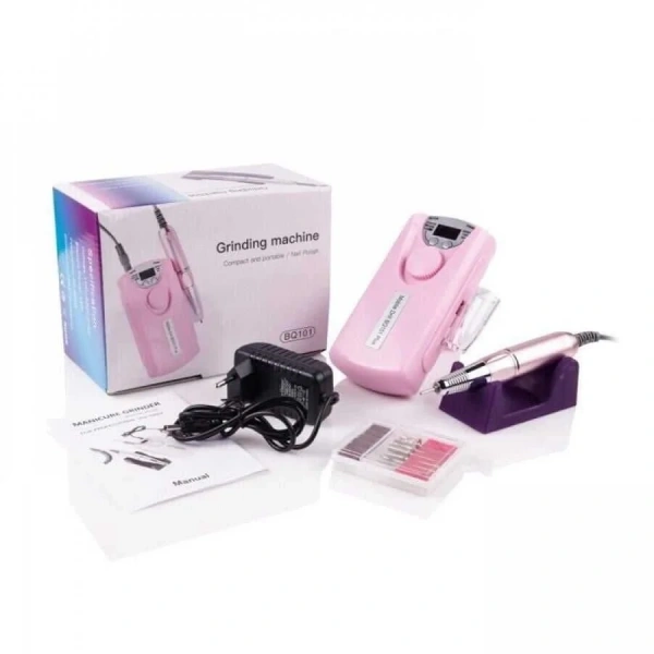 BQ101 Şarjlı Manikür Pedikür Tırnak Törpü Seti - Pembe