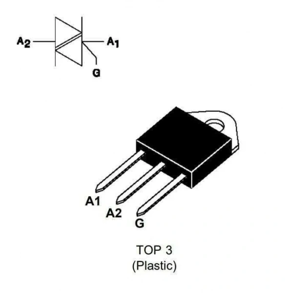 BTA41 - TO247 40A 600V Triyak