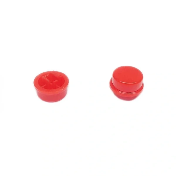 Buton 12x12 Yuvarlak Kırmızı Kapak