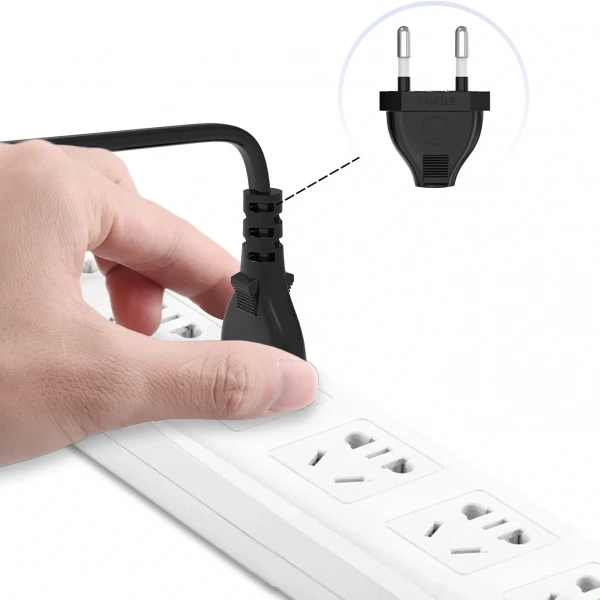 C7 2 Pin Teyp Yazıcı Power Fişi Güç Kablosu 1.5m