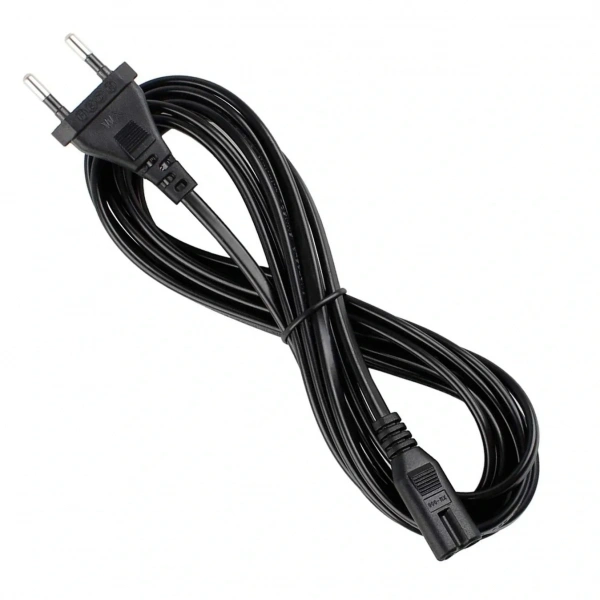 C7 2 Pin Teyp Yazıcı Power Fişi Güç Kablosu 1.5m