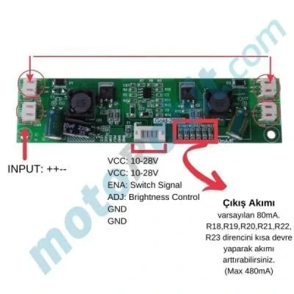 CA-266S Universal LCD TV Arka Işık Inverter Kartı