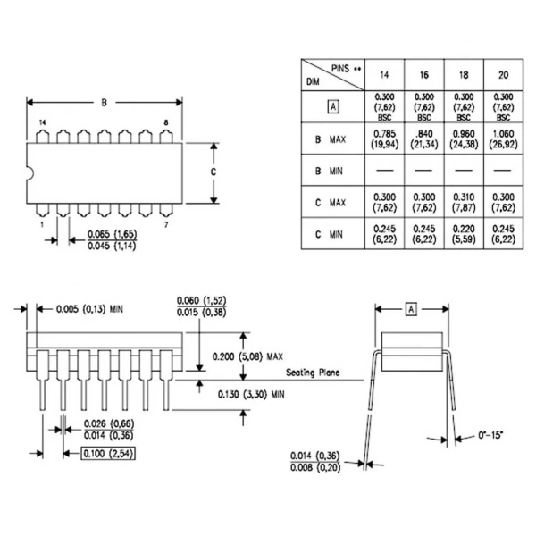 CA3054 Amplifikatör Entegresi Dip-14