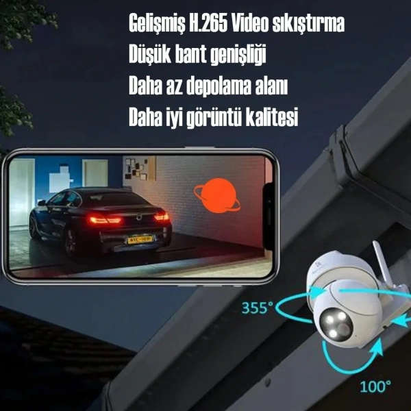 Cata CT-4051 Dış Mekan Akıllı Kamera