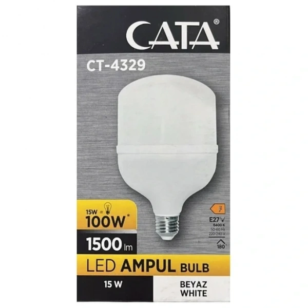 Cata CT-4329 15W E27 6400K Beyaz Led Ampul