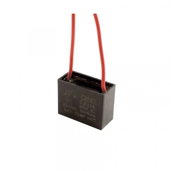 CBB61 2uF 450V Kablolu Kutulu Daimi Kondansatör
