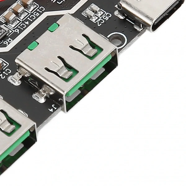 Çift USB 5V 22.5W Ledli Micro Type-C Powerbank Hızlı Şarj Modülü