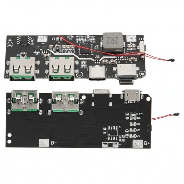 Çift USB 5V 22.5W Ledli Micro Type-C Powerbank Hızlı Şarj Modülü