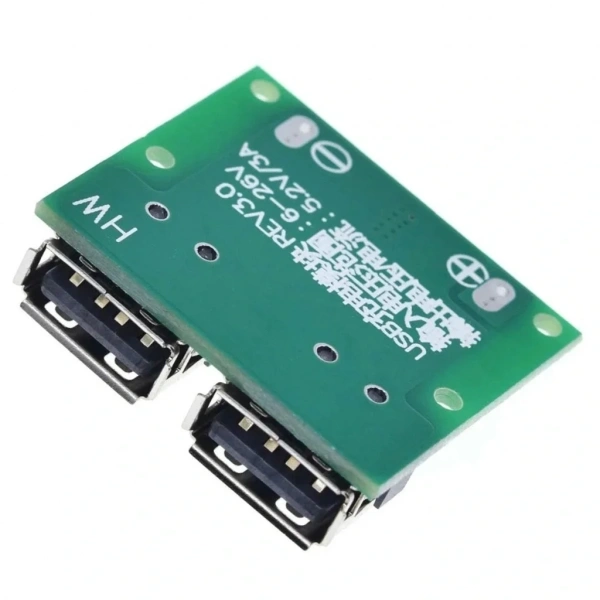 Çift USB Çıkışı 9V 12V 24V TO 5V 3A DC-DC Step Down Şarj Modülü