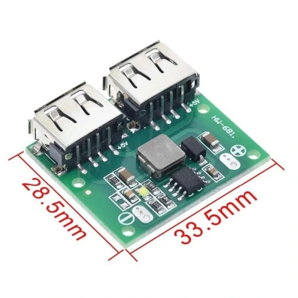 Çift USB Çıkışı 9V 12V 24V TO 5V 3A DC-DC Step Down Şarj Modülü