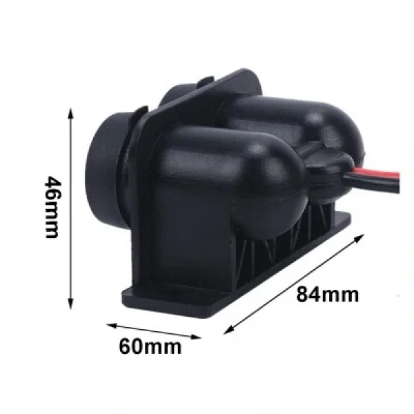 Çiftli Dişi Araç Çakmak Soketi 15A Sigortalı - 50cm Kablolu