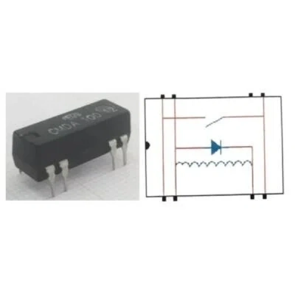 CMDA 100 12 Reed Röle Tek Kontak N/O 12VDC 0.5A