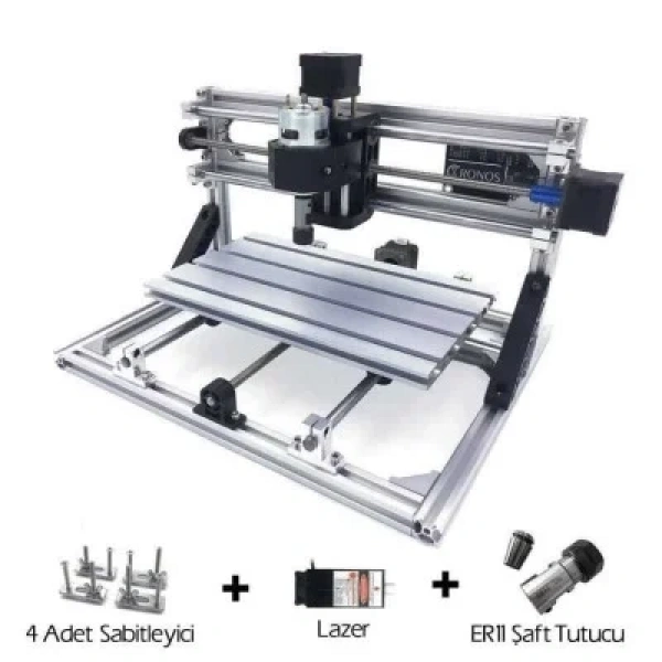 CNC2418 5500mW Lazerli CNC Makinesi - Kesim Tezgahı