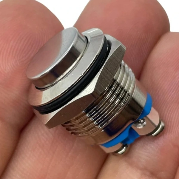 D40 16mm Metal Buton Yaylı