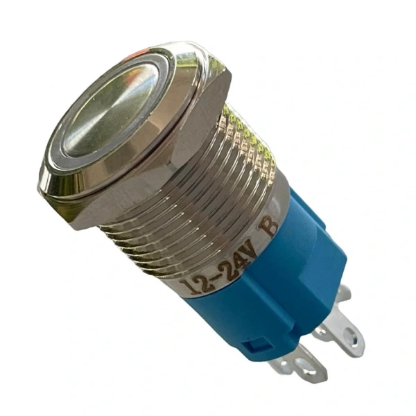 D64 Ø16mm Metal Kalıcı Buton ON-OFF 1NO