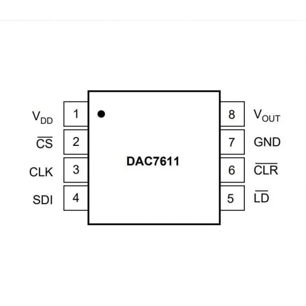 DAC7611U SOIC-8 Smd Dijital Analog Çevirici Entegresi