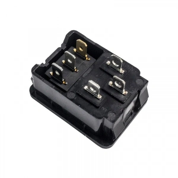 DB-14 Erkek Power Soketi Kırmızı Işıklı Anahtarlı