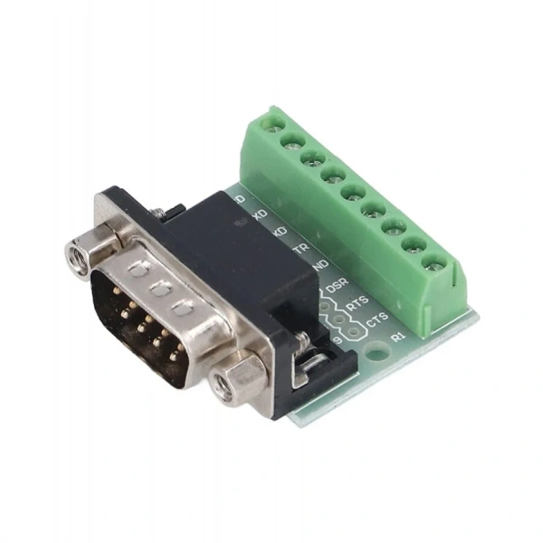 DB9 9-Pin Male Terminal Block Adapter