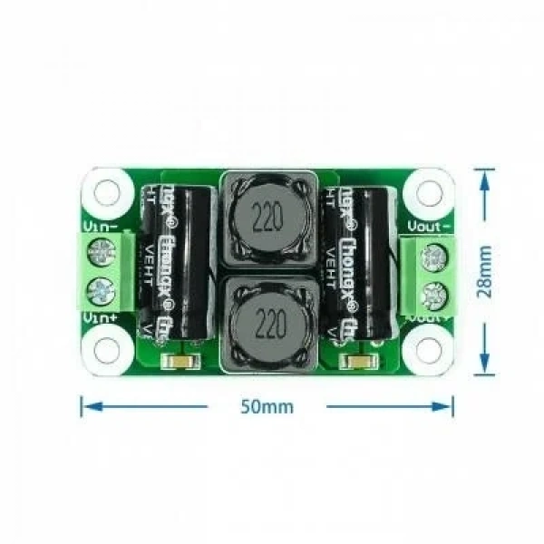 DC 0-50V 4A Voltaj Güç Filtresi / Parazit Önleyici