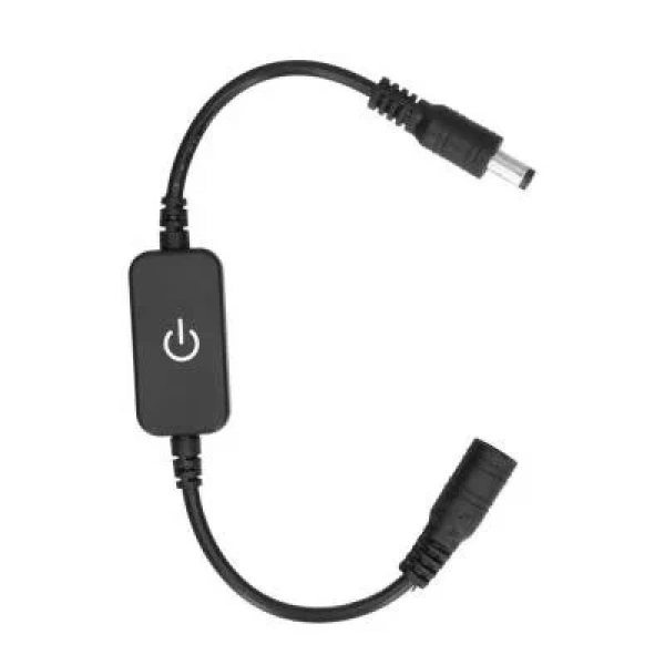 DC 5-24V 8A Dokunmatik On-Off 30cm Anahtarlı Kablo 5.5x2.5mm