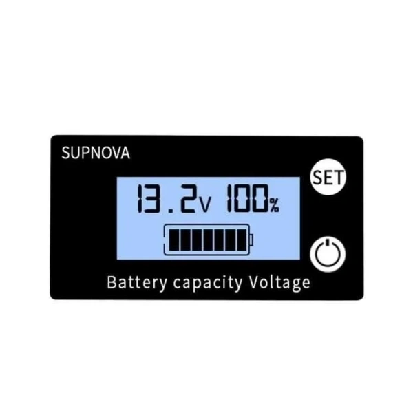 DC 8-100V Lityum Pil / Akü Kapasite Göstergesi - Mavi