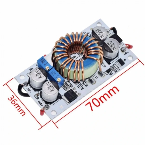 DC-DC 10A 250W Voltaj Yükseltici Dönüştürücü Led Sürücü Devre Kartı