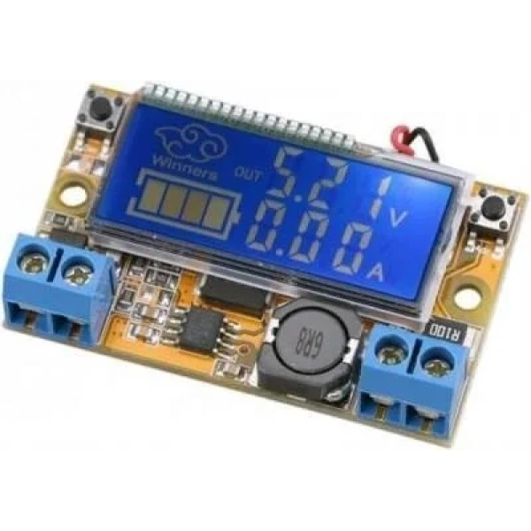 DC-DC LCD Ekranlı 3A Ayarlanabilir Voltaj Regülatörü