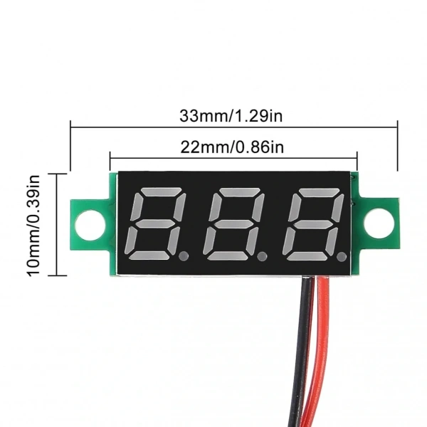 Dijital Mini Voltmetre Dc 0V 100V Gerilim Voltaj Ölçer
